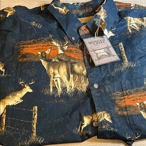 Men's Blue Wildlife Print Shirt